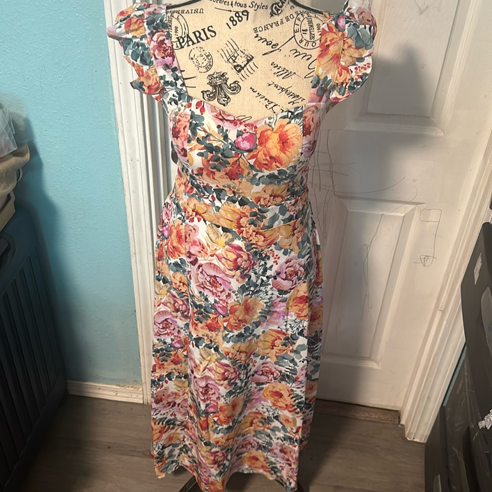 floral maxi dress